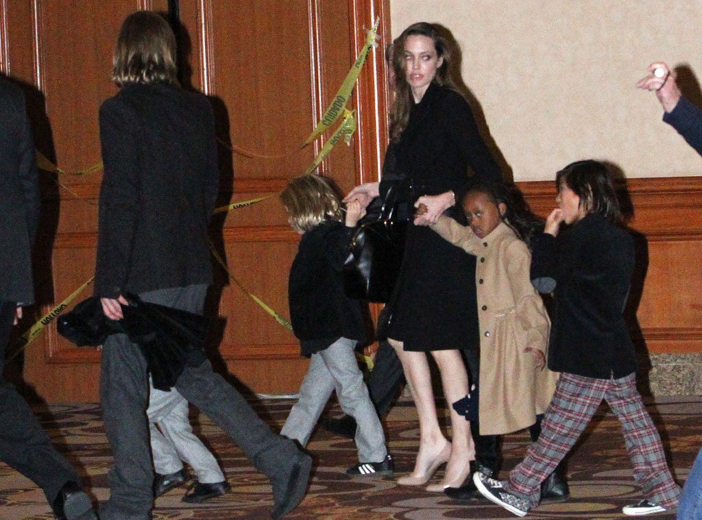 Brad Pitt, Angelina Jolie, Pax, Zahara, Shiloh
